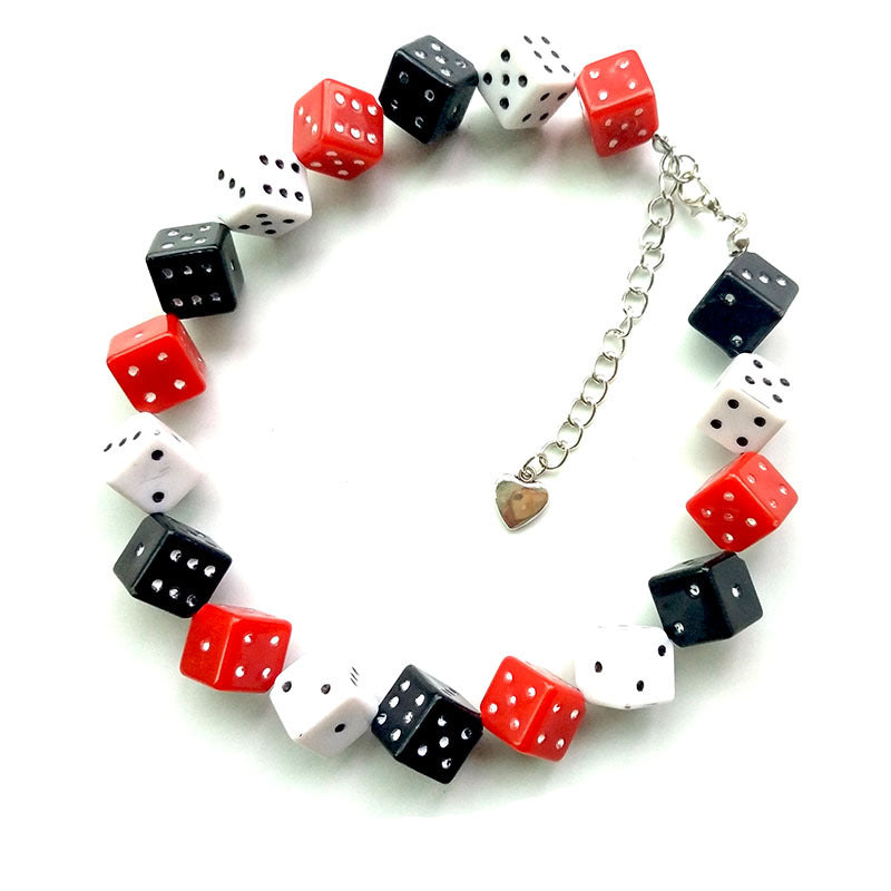 Comfortable Charming Punk Creative Black Dice Rings