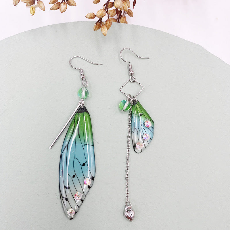 Butterfly Fresh Stylish Simulation Cicada Wing Long Earrings