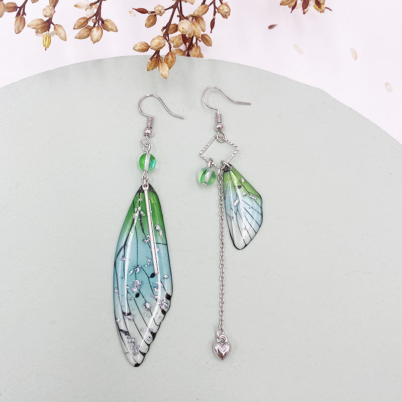 Butterfly Fresh Stylish Simulation Cicada Wing Long Earrings