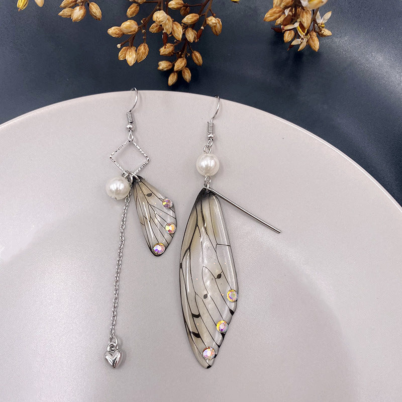 Butterfly Fresh Stylish Simulation Cicada Wing Long Earrings