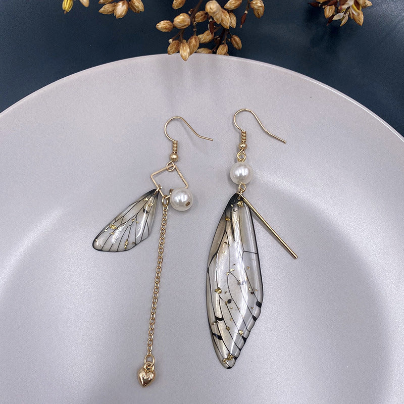 Butterfly Fresh Stylish Simulation Cicada Wing Long Earrings