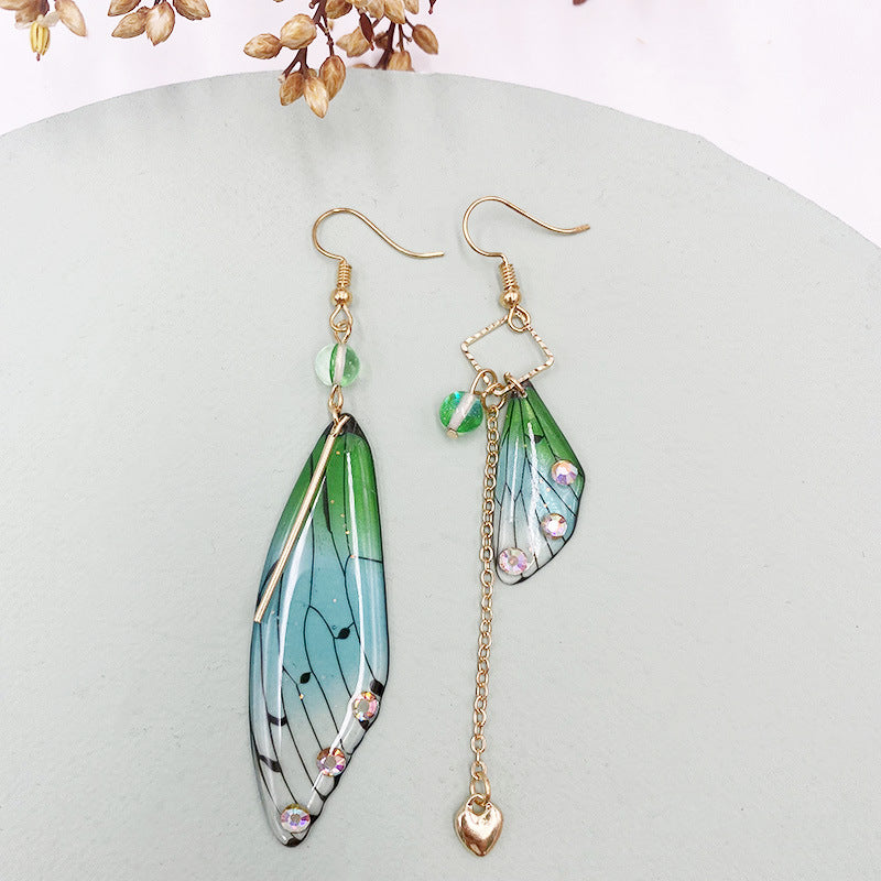 Butterfly Fresh Stylish Simulation Cicada Wing Long Earrings