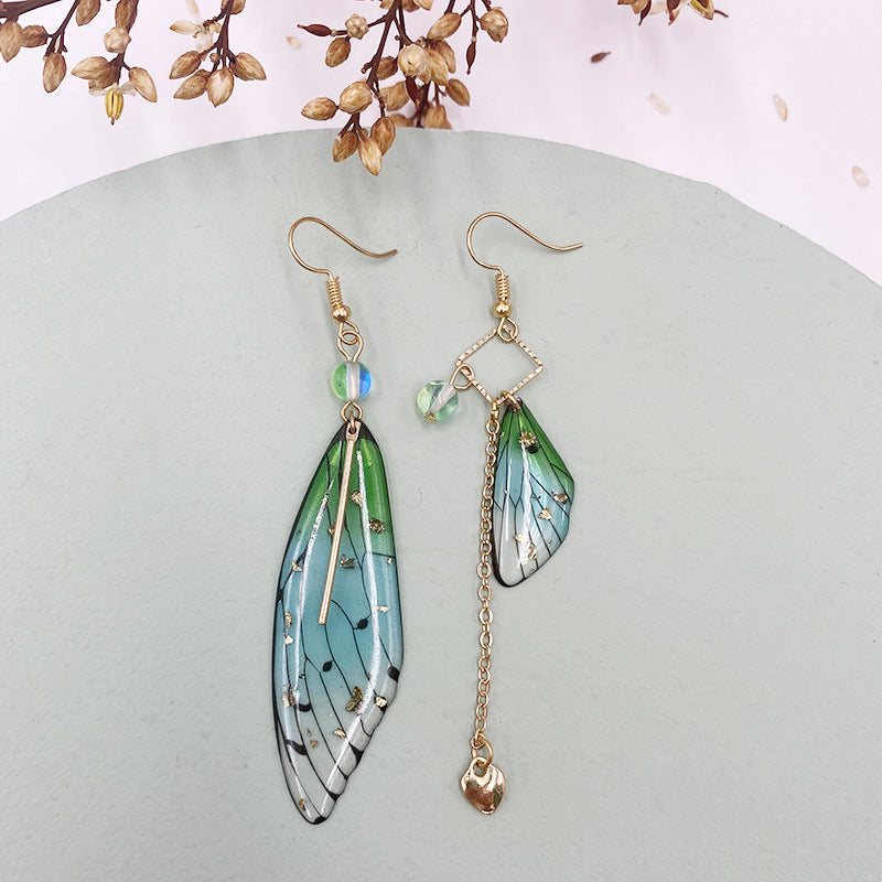 Butterfly Fresh Stylish Simulation Cicada Wing Long Earrings