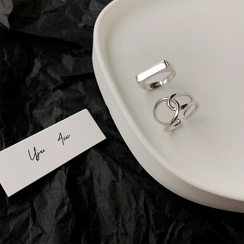 Cross Open Vintage Fashion Adjustable Index Rings