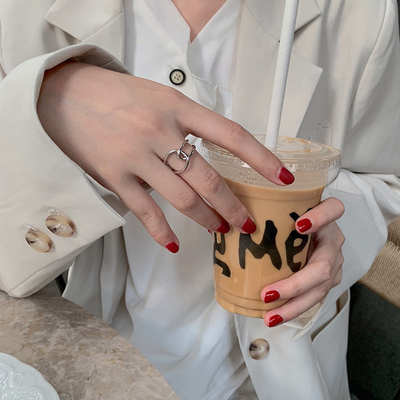 Cross Open Vintage Fashion Adjustable Index Rings