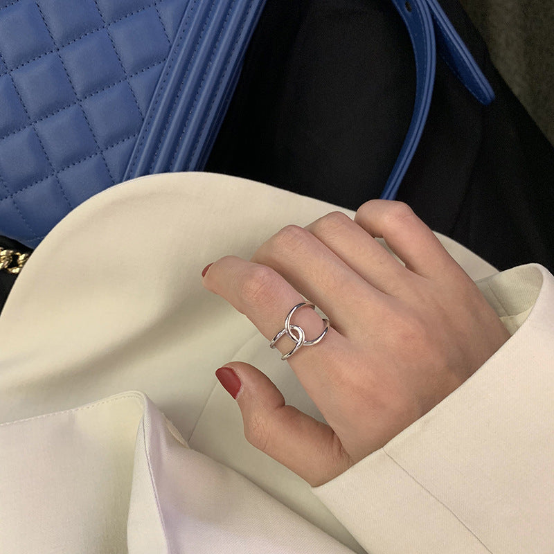 Cross Open Vintage Fashion Adjustable Index Rings