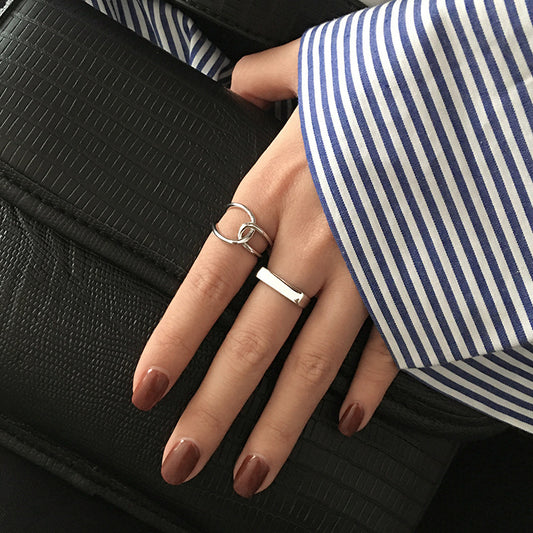 Cross Open Vintage Fashion Adjustable Index Rings