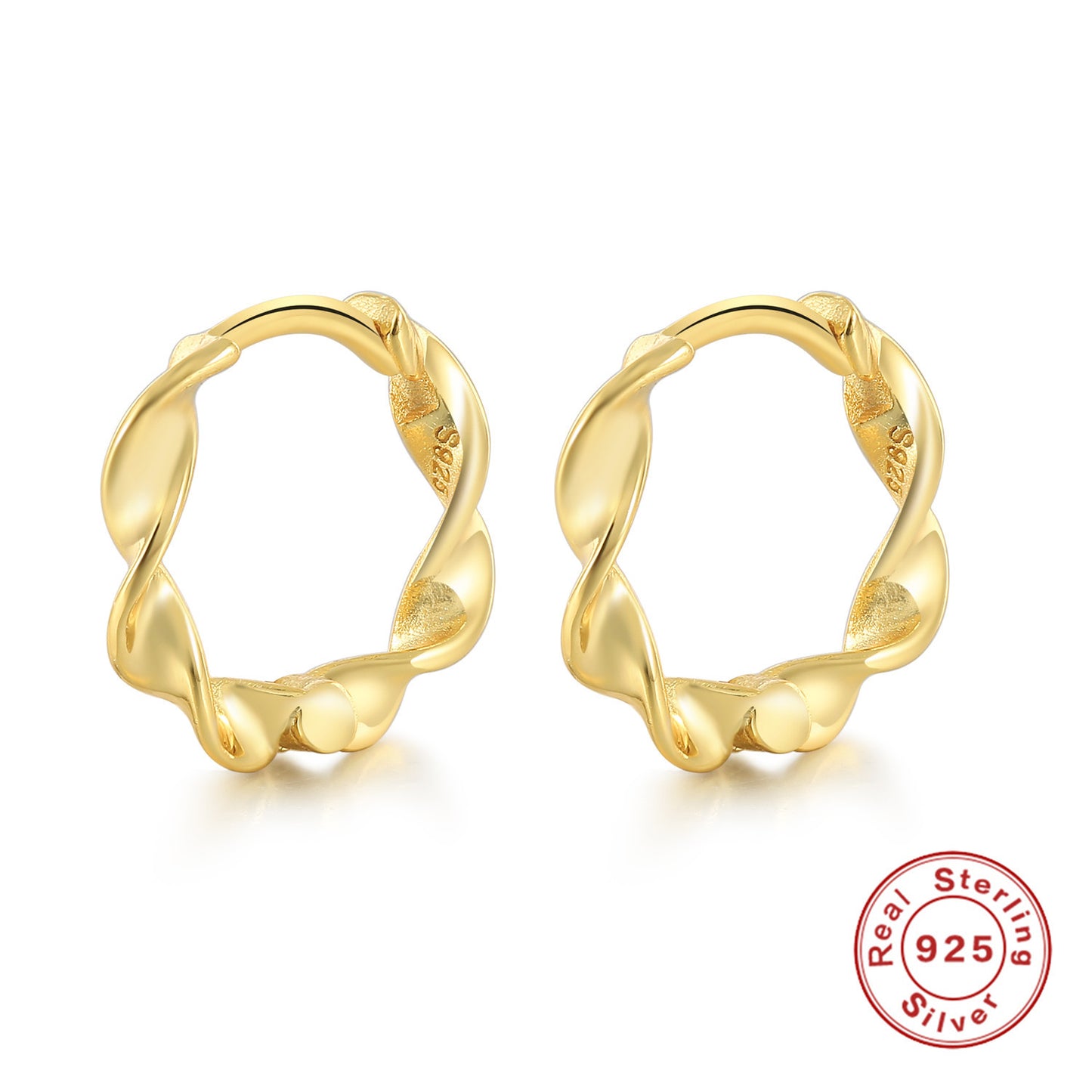 Ear Clip Style Simple Niche Wave Rings