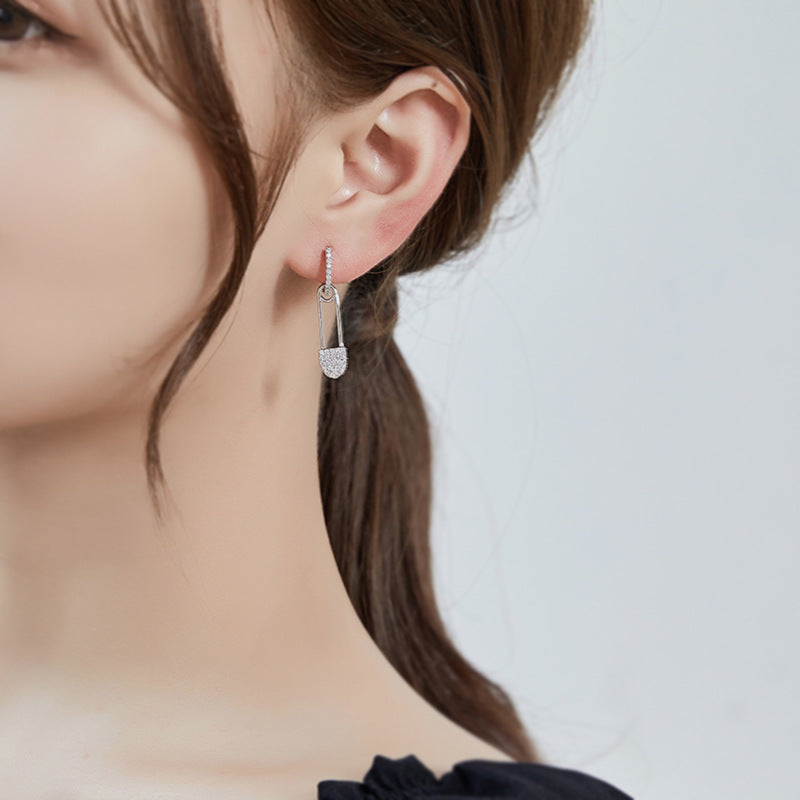 Women's Design Super Shiny Temperament Micro Inlaid Earrings