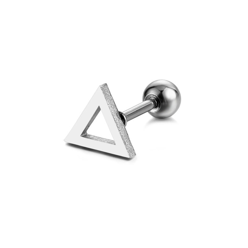 Simple Popular Personalized Stainless Steel Wire Cut Ear Earrings