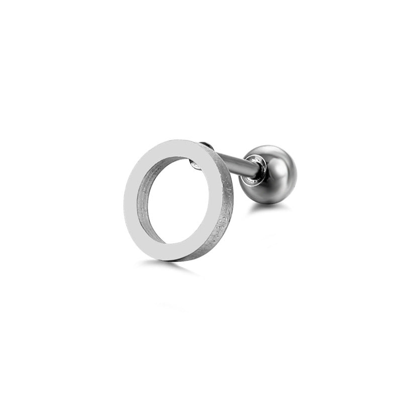 Simple Popular Personalized Stainless Steel Wire Cut Ear Earrings