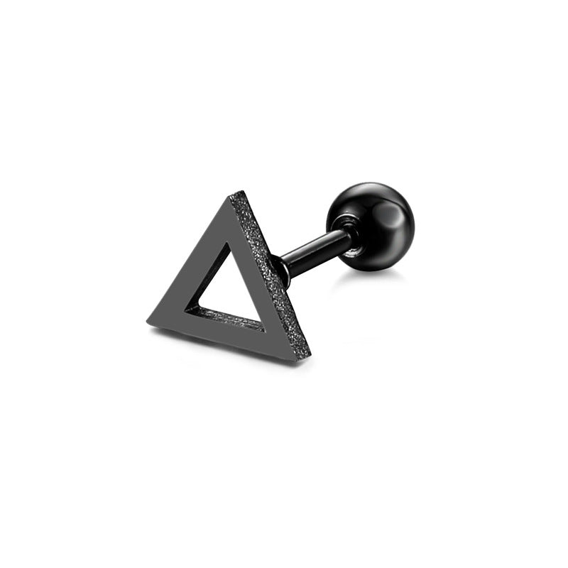 Simple Popular Personalized Stainless Steel Wire Cut Ear Earrings