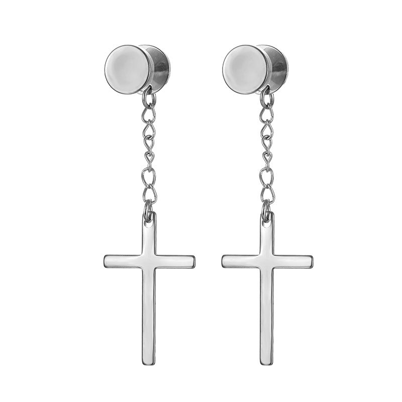 Round Simple Ear Clip Temperament Big Alloy Rings
