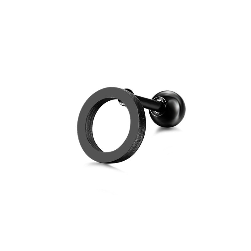 Simple Popular Personalized Stainless Steel Wire Cut Ear Earrings