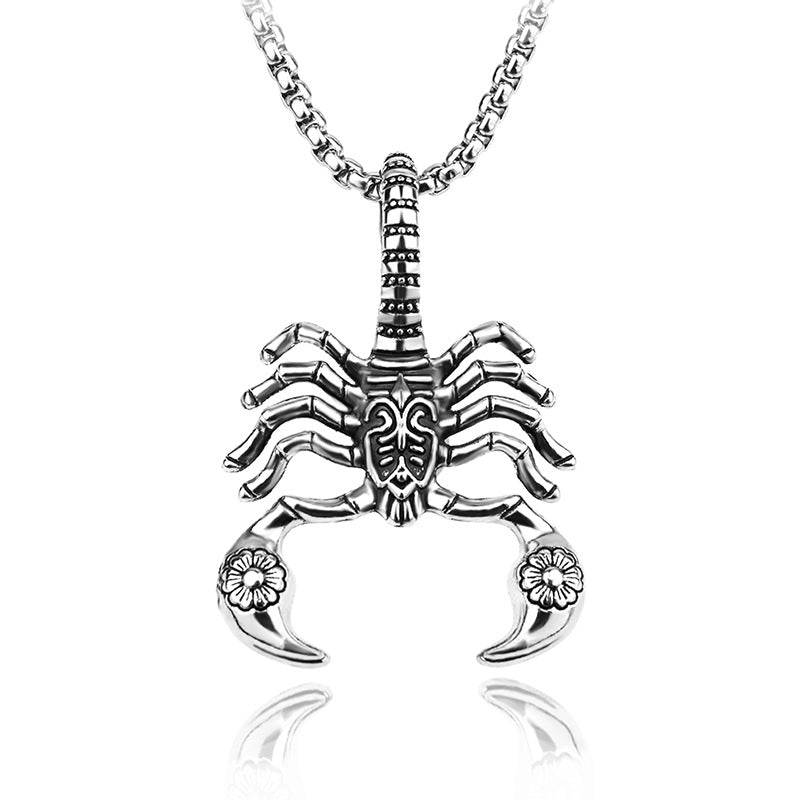 Men's Steel Scorpion Personality Gift For Friends Necklace