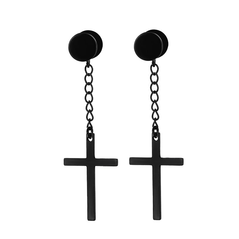 Round Simple Ear Clip Temperament Big Alloy Rings