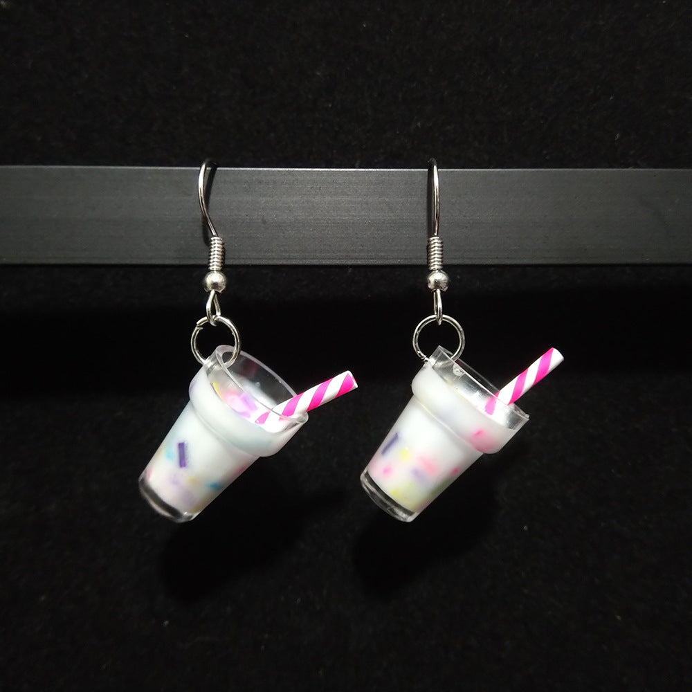 Women's Tea For Trendy Small Personalized Eardrops Ear Stud Earrings