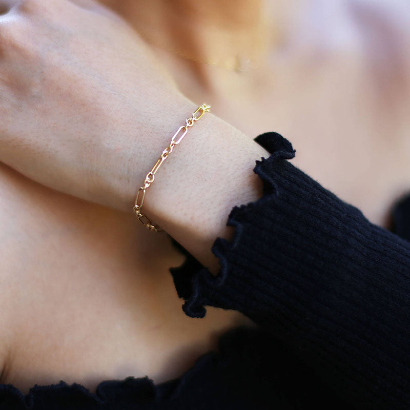 Simple Metal Gold Plated Chain Friendship Bracelets