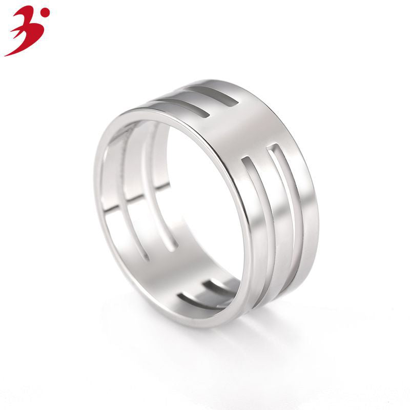 Men's Ornament Simple Temperament Stainless Steel Rings