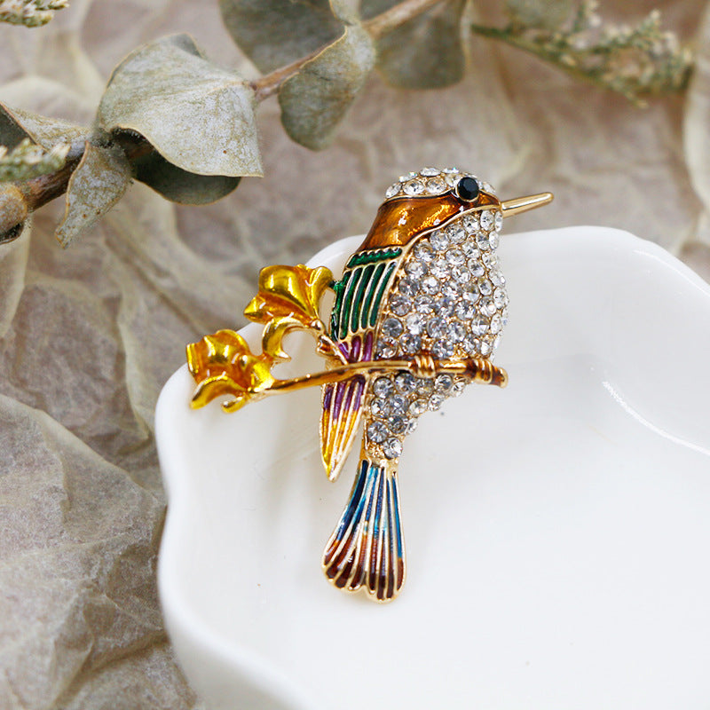 Cute Animal Series Owl Flower Bird Brooches