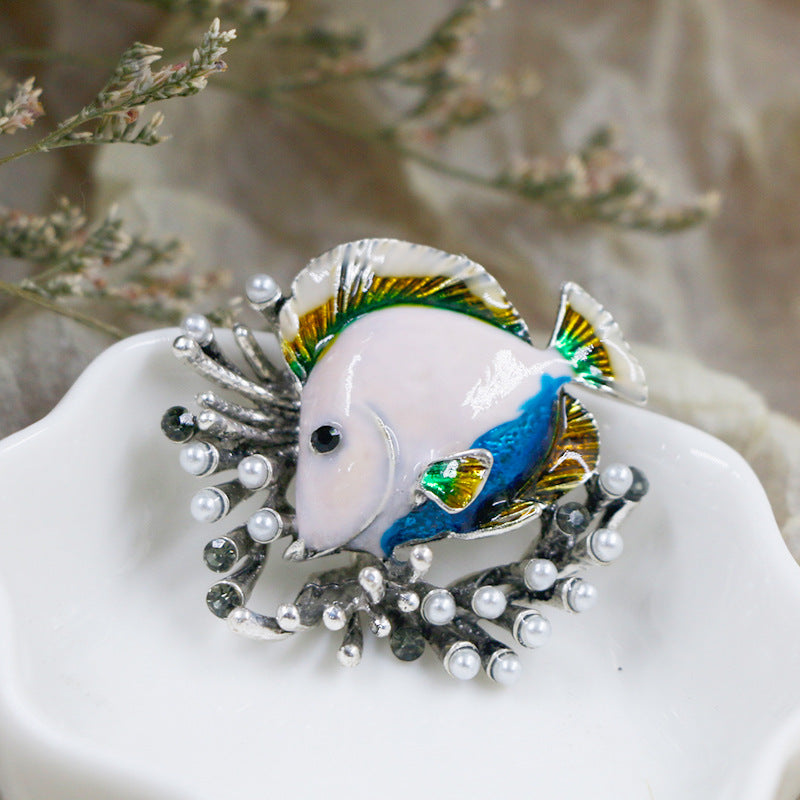 Cute Animal Series Owl Flower Bird Brooches