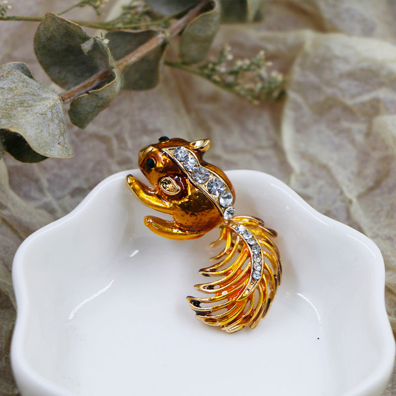 Cute Animal Series Owl Flower Bird Brooches