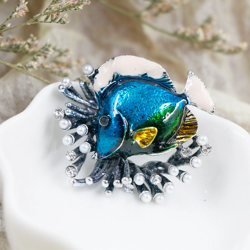 Cute Animal Series Owl Flower Bird Brooches