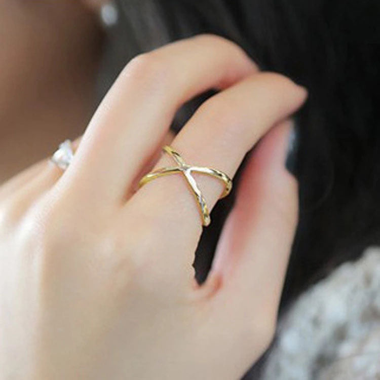 Your Jewelry Hollow From Female Cross Three-dimensional Surround Matching Rings