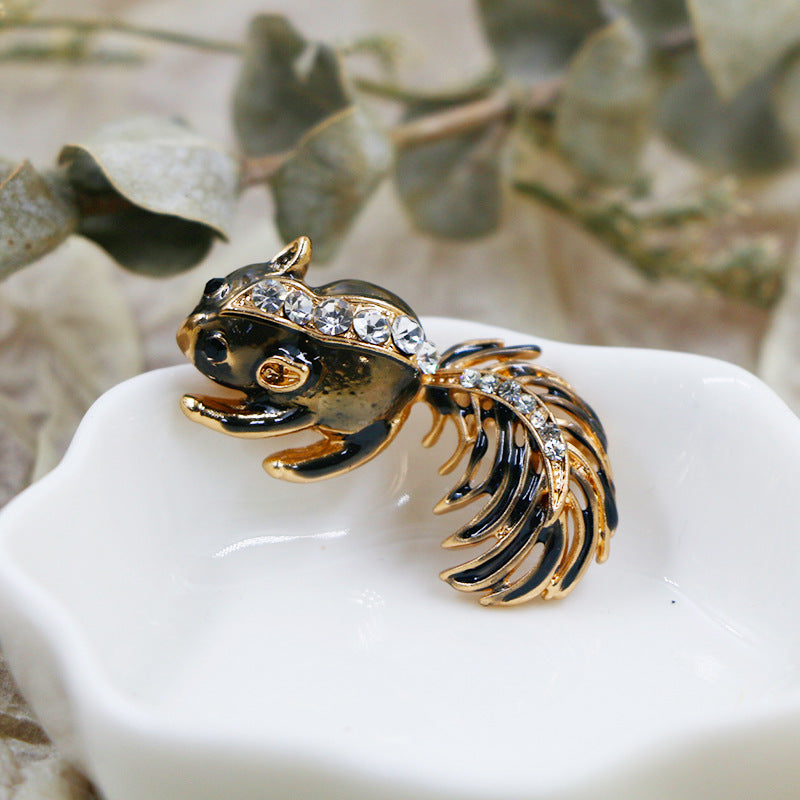 Cute Animal Series Owl Flower Bird Brooches