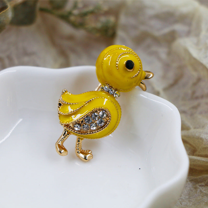 Cute Animal Series Owl Flower Bird Brooches