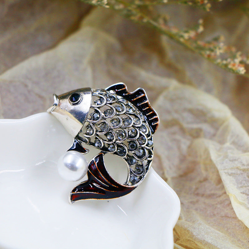 Cute Animal Series Owl Flower Bird Brooches