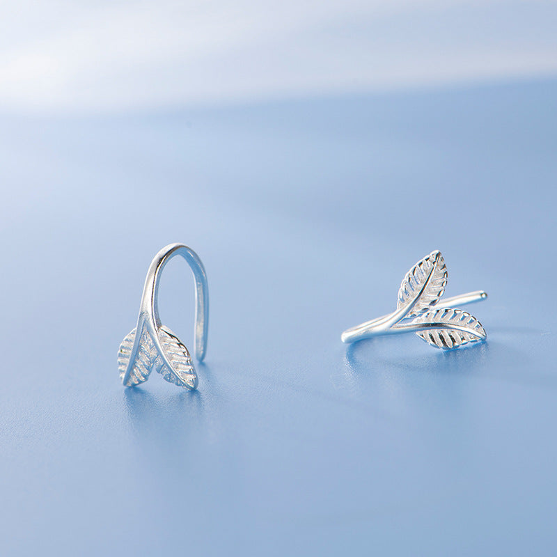 Ear Female Design Fresh Sprout Mori Style Rings