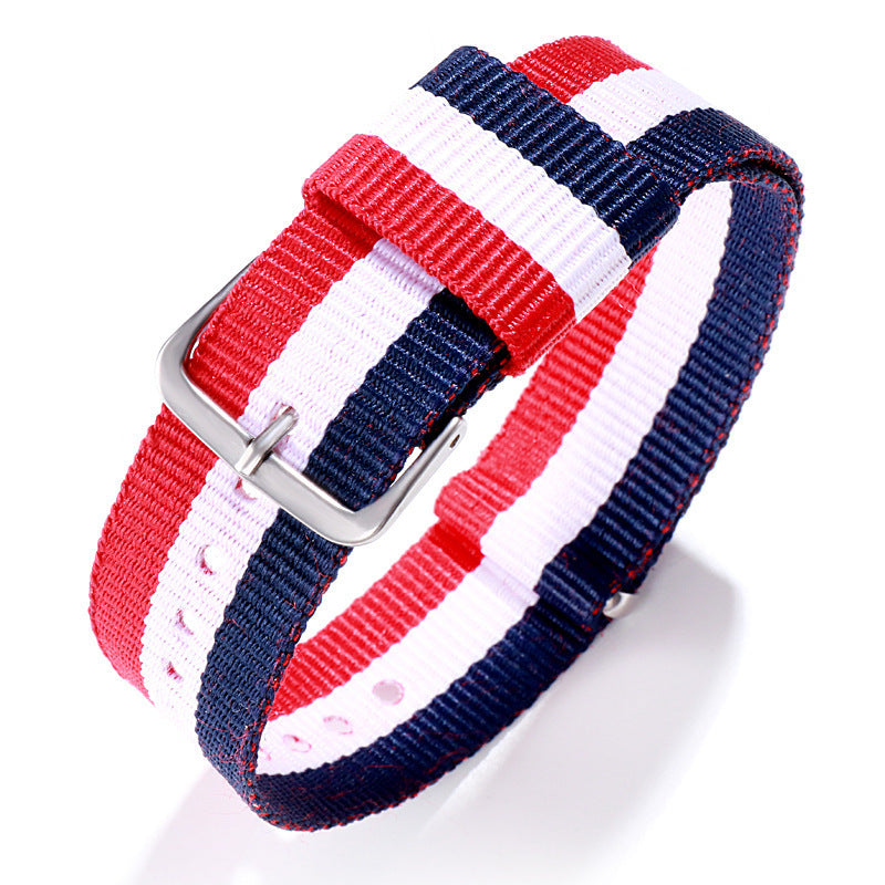 For Male Female Nylon Watchband Korean Style Simple Original Woven Bracelet