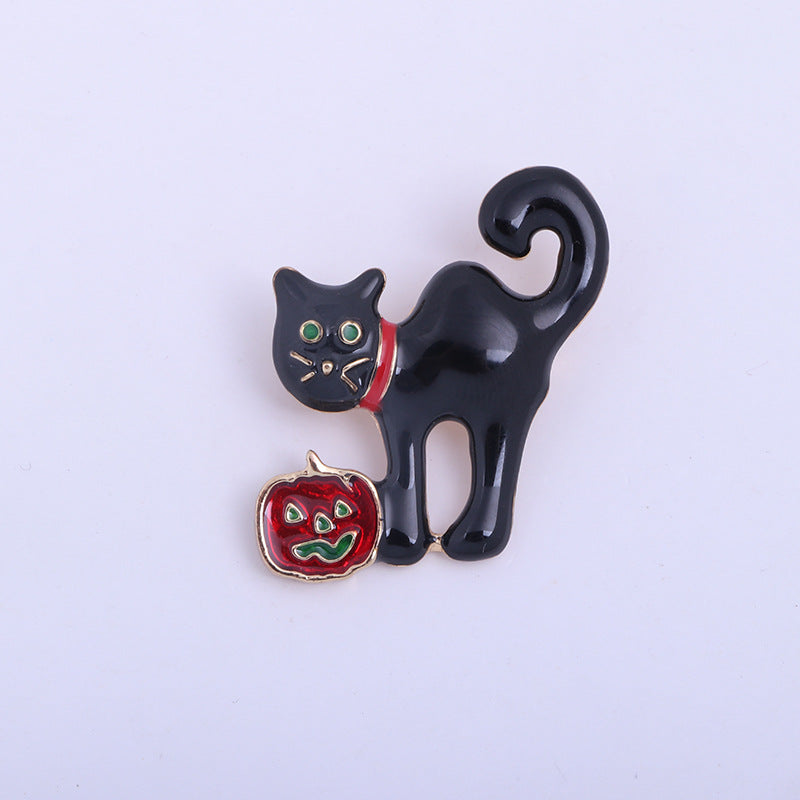 Alloy Corsage Cat Dripping Oil Brooch Brooches