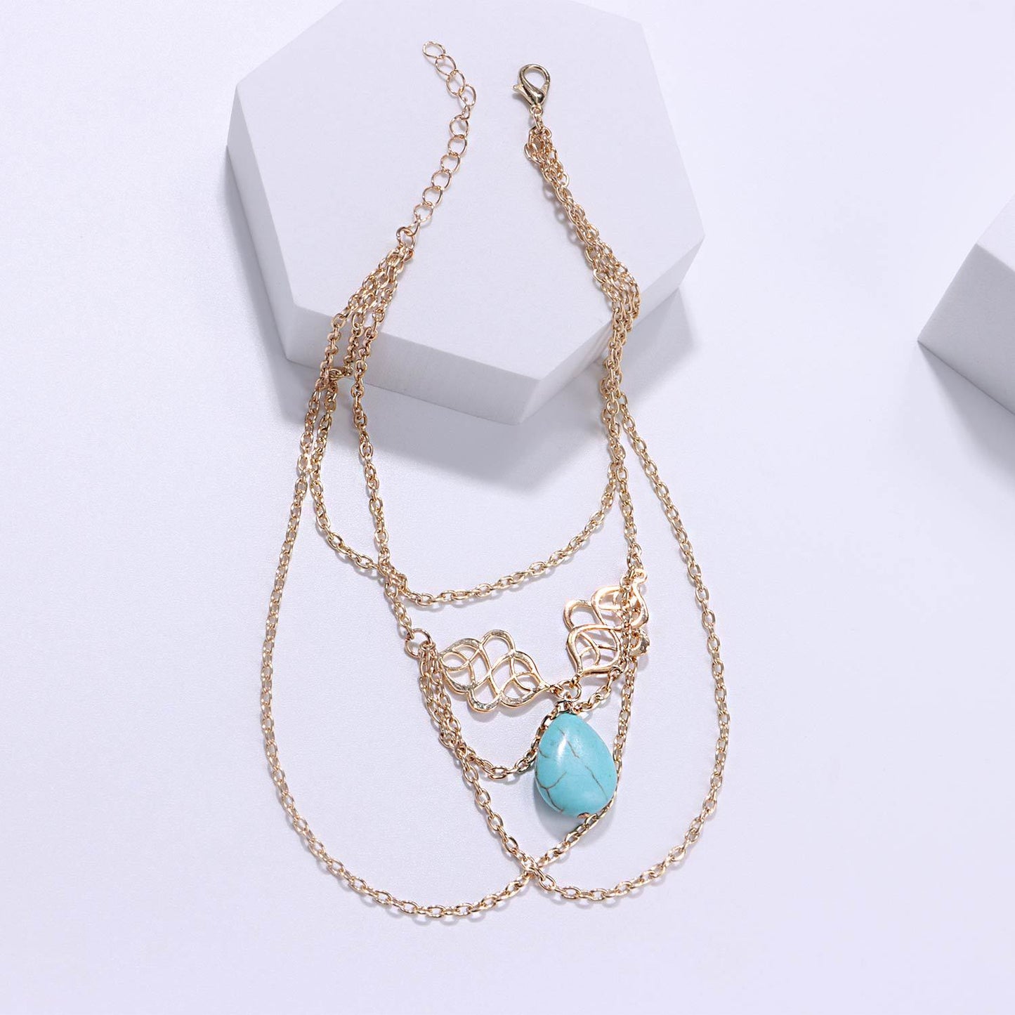 Chain Ornament Hollow Auspicious Water Drop Bracelets