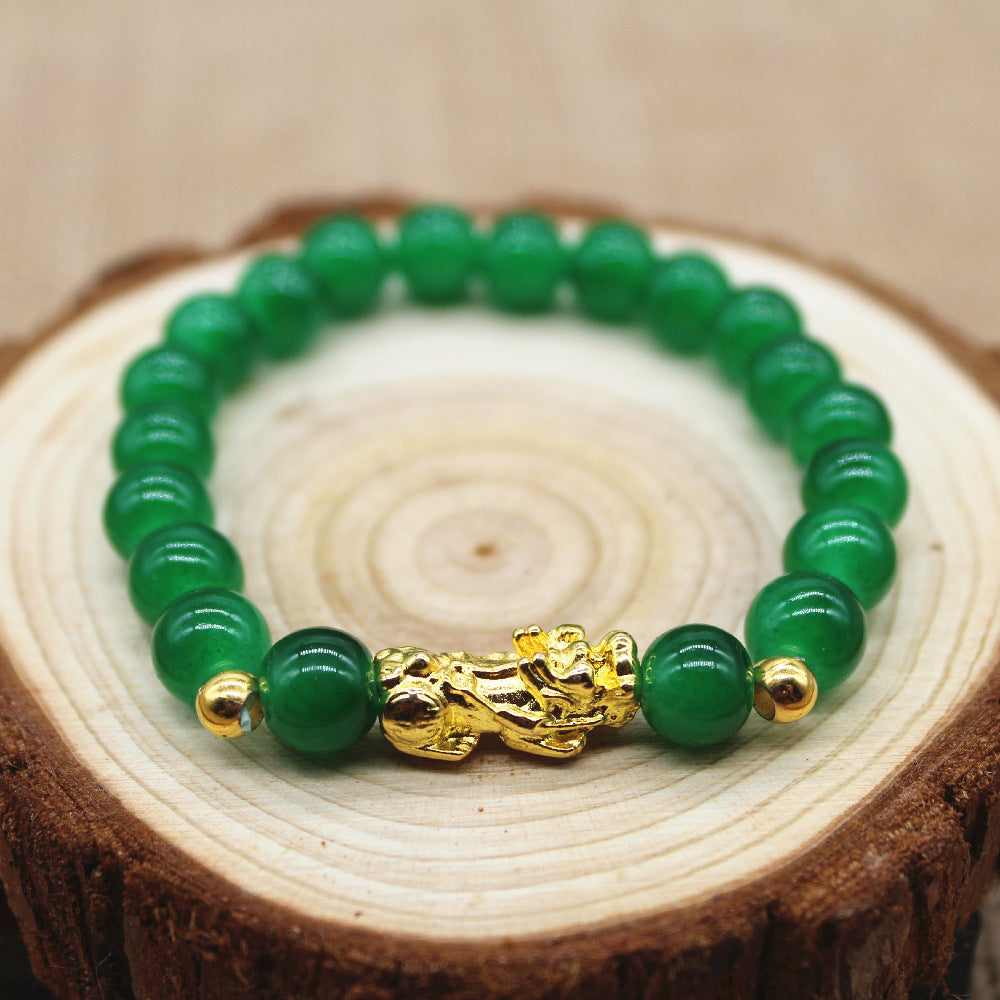 Colorful Golden Balls Pi Beads Stall Small Gold Shop Bracelet