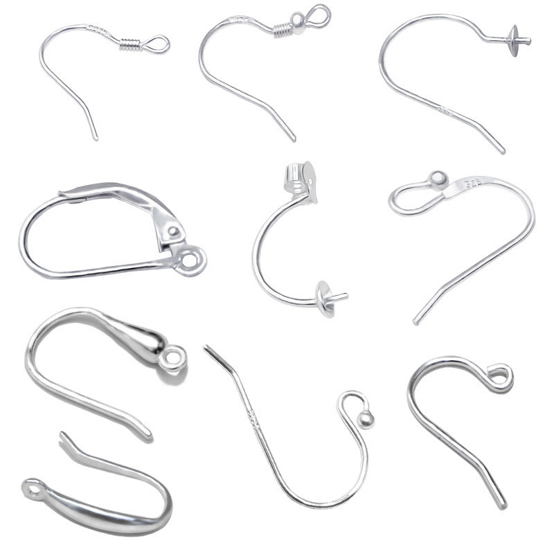 Sier U-shaped Tray France Type Buckle Reverse Words Ear Hook