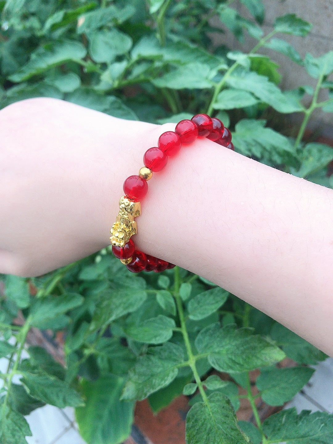 Colorful Golden Balls Pi Beads Stall Small Gold Shop Bracelet