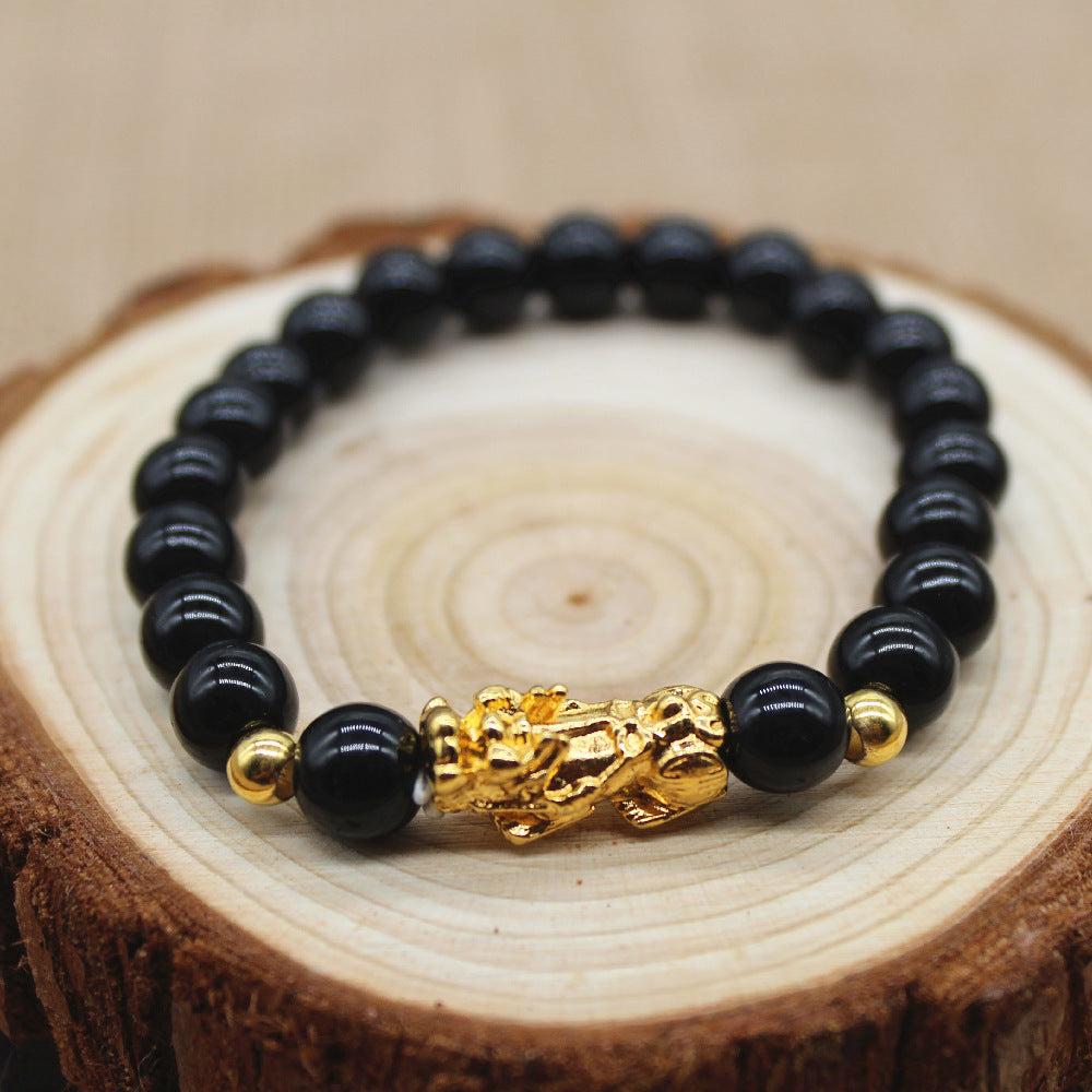 Colorful Golden Balls Pi Beads Stall Small Gold Shop Bracelet