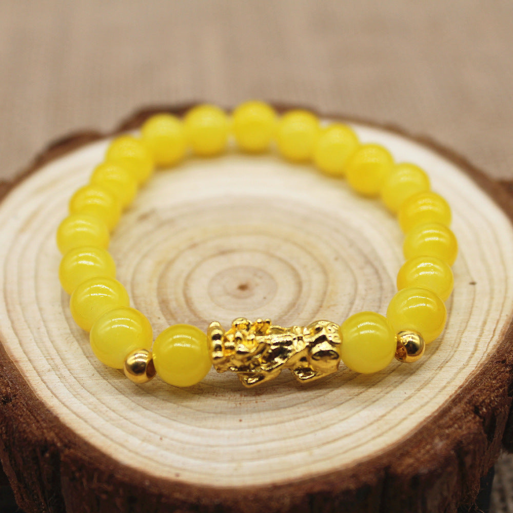 Colorful Golden Balls Pi Beads Stall Small Gold Shop Bracelet
