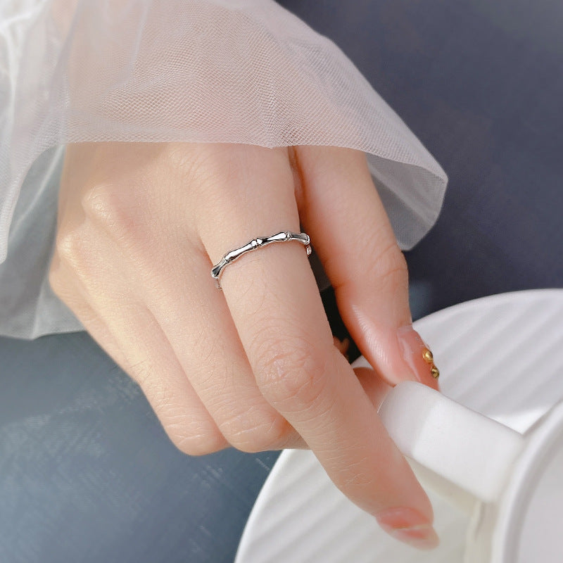 Fresh Bamboo Couple Korean Style Sweet Rings