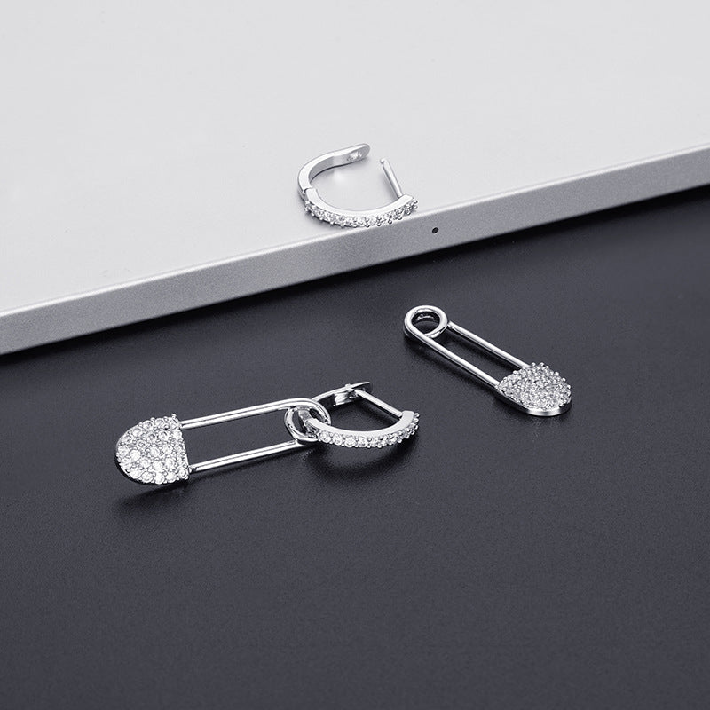 Women's Design Super Shiny Temperament Micro Inlaid Earrings