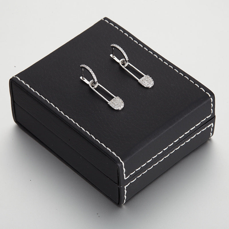 Women's Design Super Shiny Temperament Micro Inlaid Earrings