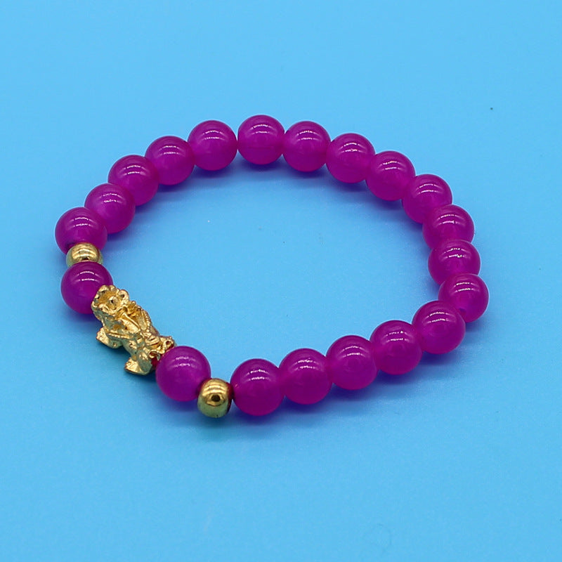 Colorful Golden Balls Pi Beads Stall Small Gold Shop Bracelet