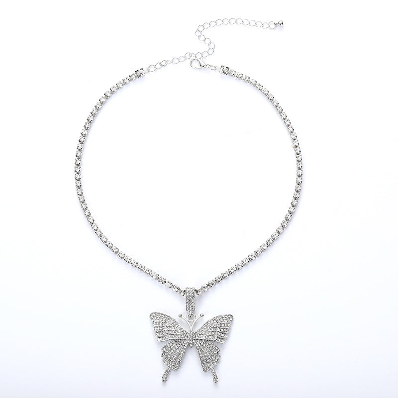 Fashion High Profile Punk Diamond Big Necklaces