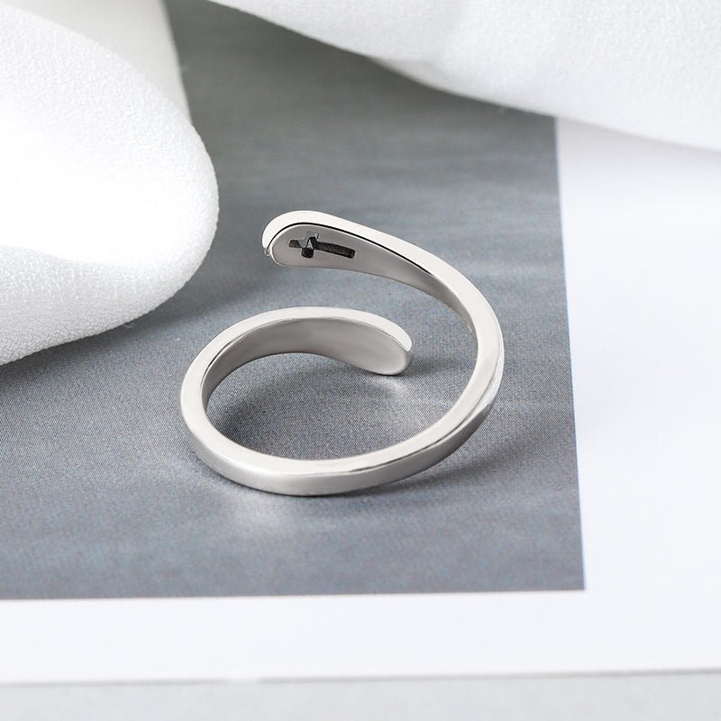 Cross Female Fashion Personality Trendy Cold Open Minimalist Hip Hop Ring