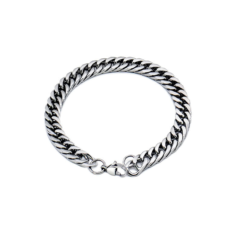 Korean Fashionmonger Personality Fashion Titanium Steel Male Design Bracelet