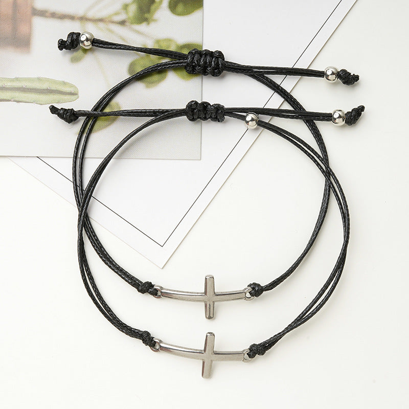 Steel Cross Shelf Personalized Creative Handmade Bracelets