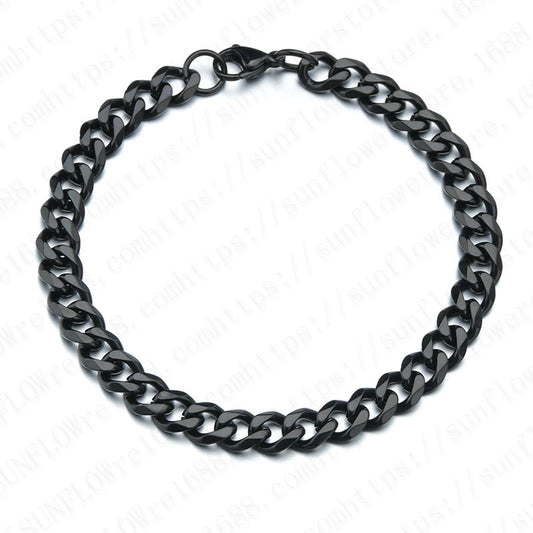 Men's Cuban Link Chain Hot Simple Titanium Bracelets