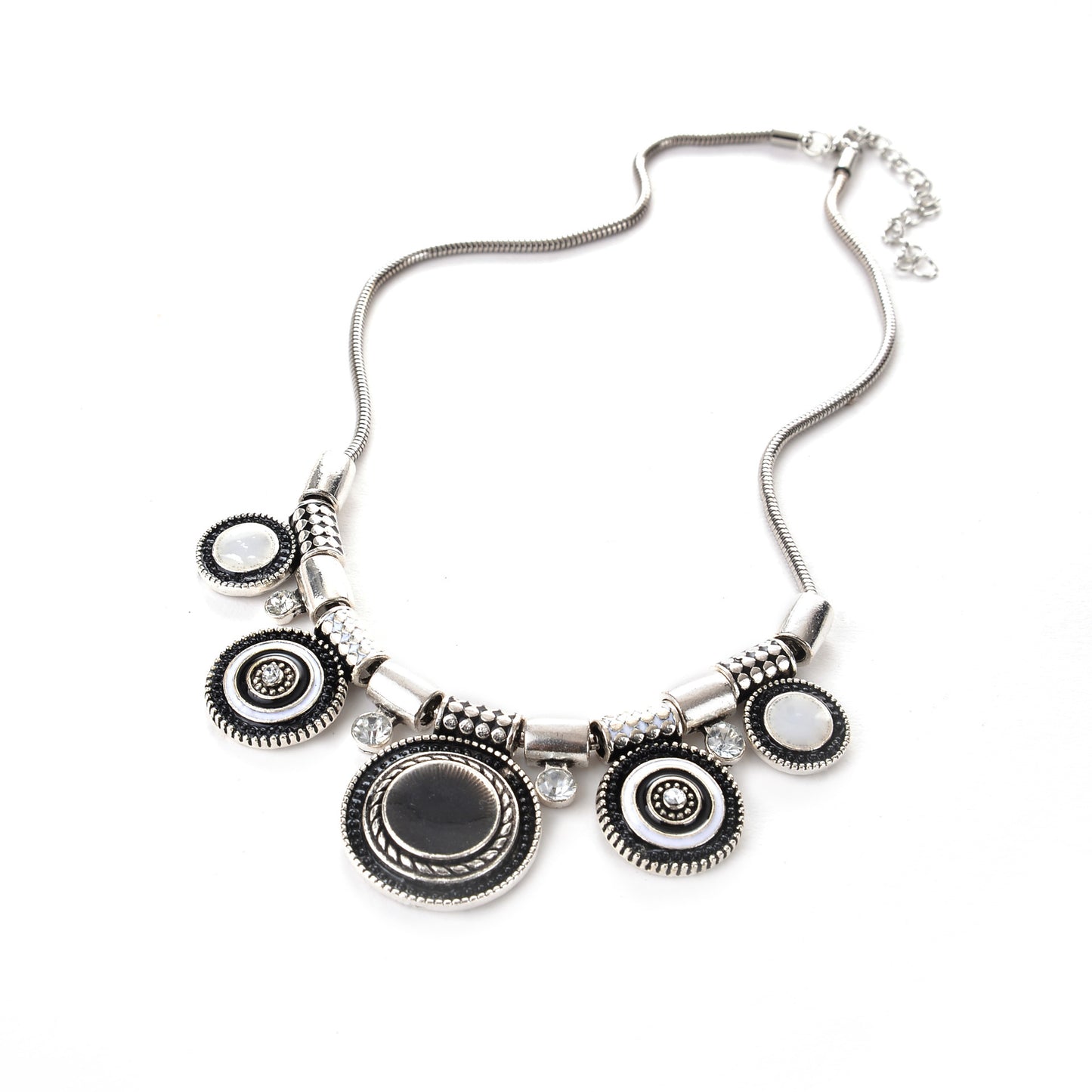 Ethnic Style Female Alloy Dripping Diamond Inlaid Clavicle Necklaces